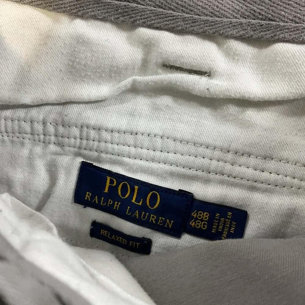 Polo Ralph Lauren Relaxed Fit Cargo Shorts Mens 48B Khaki Utility Military Big